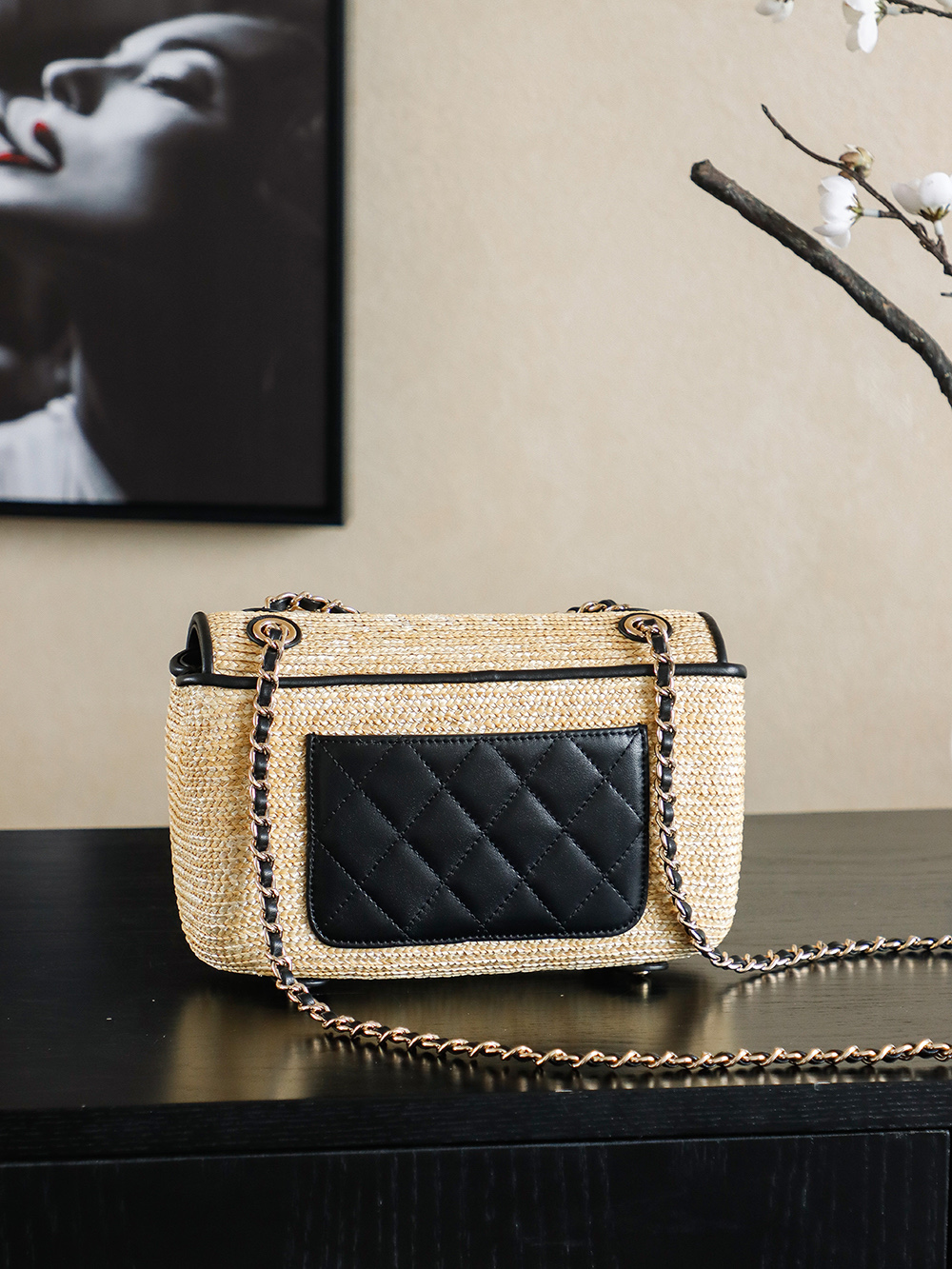 Chanel Raffia Woven Flap Bag, 20cm, Summer Essential Crossbody Bag 4 i1757685369370 2511 0 2