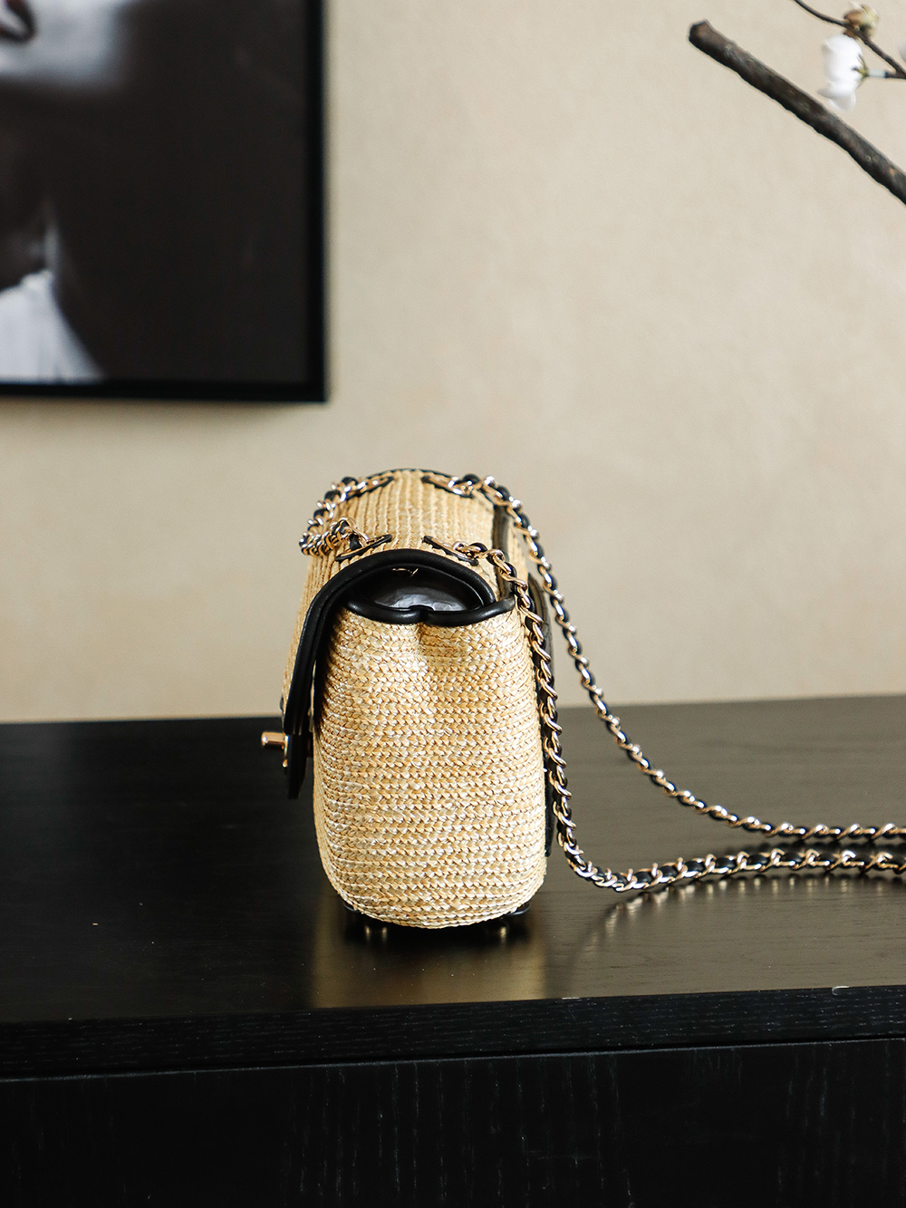 Chanel Raffia Woven Flap Bag, 20cm, Summer Essential Crossbody Bag 5 i1757685373617 3652 0 8