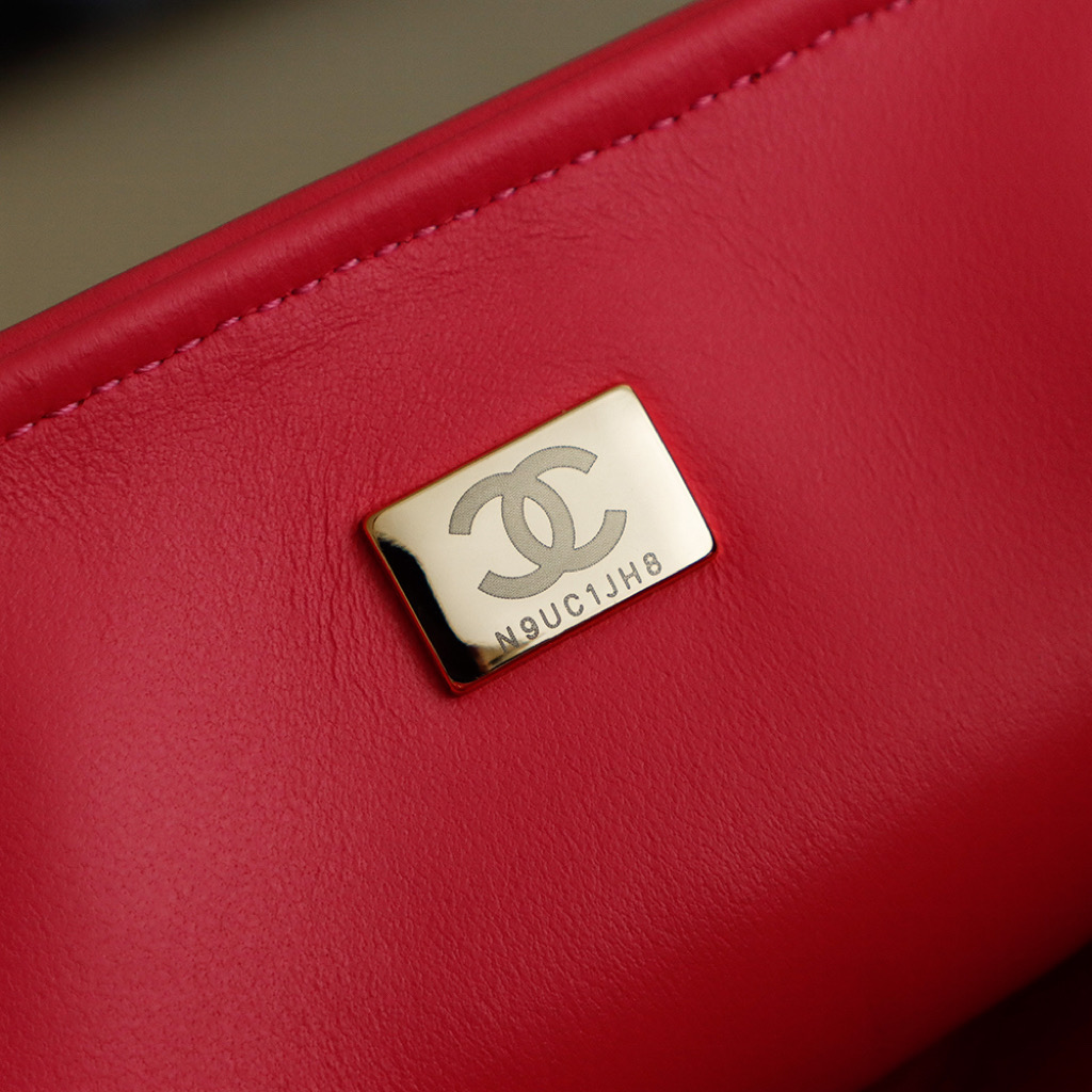 Chanel Raffia Flap Bag, Woven Design with Pink Leather Trim, 26cm 10 i1757685425906 723 0 7