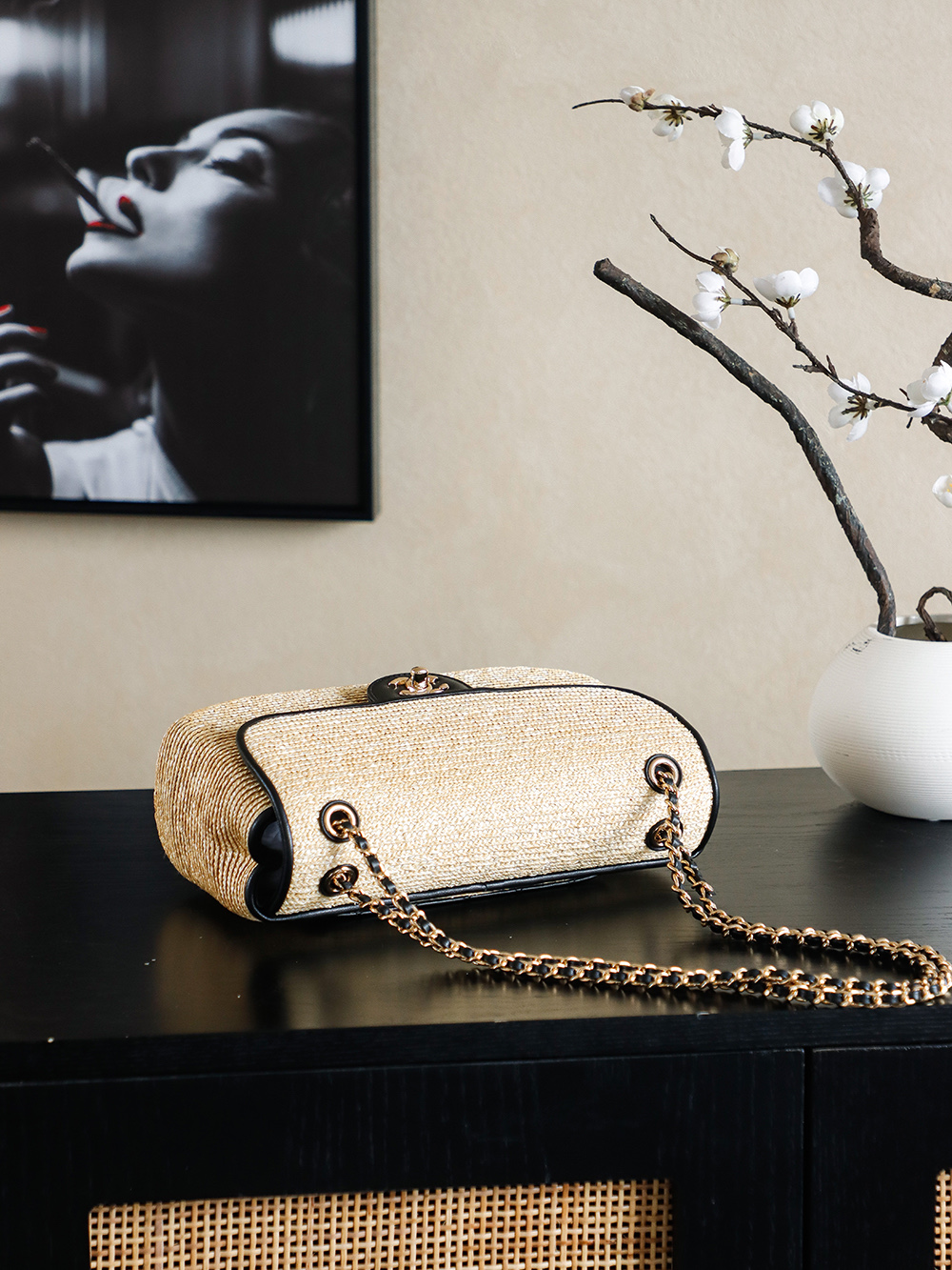 Chanel Classic Flap Raffia Bag, 26cm Hand-Woven Design, Summer Essential 6 i1757685456924 3440 0 4