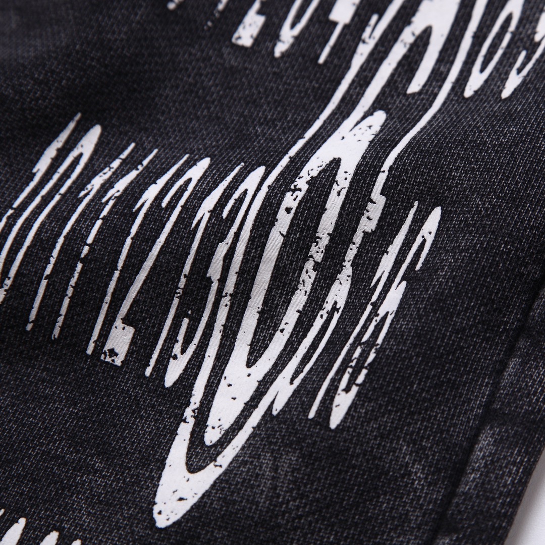 2024 Martin Margiela Collection: Cotton Fabric, Black and Blue, Unique Water Washing Technique - 图片 6