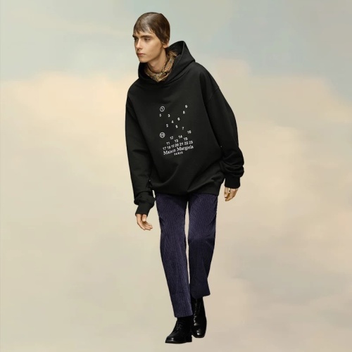 Maison Margiela MM6 Number Print Hoodie Heavyweight Cotton Blend Sweatshirt 1 Maison Margiela MM6 Number Print Hoodie Heavyweight Cotton Blend Sweatshirt