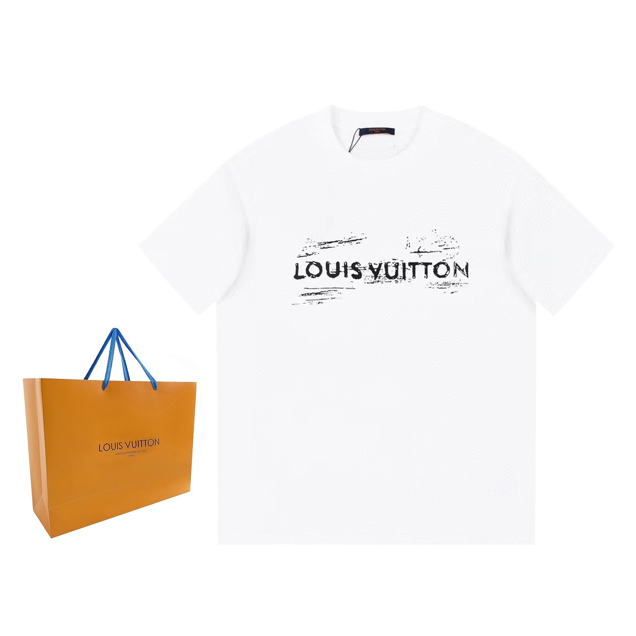 NO:128486,[New model is on the shelves] Lujia's new front and rear printed round neck T-shirt, fabric washing, pure cotton fabric, soft and skin-friendly. It is delicate in workmanship and moderate thickness. It is the same as men and women, loose style, fashionable and age-reducing. Color white/black Size XS-L,,louis vuitton,louis vuitton,tees,t-shirt,alexander wang19860909【新款上架】驴家新款前后印花圆领T恤,面料洗水,纯棉面料,柔软亲肤细腻.做工细致,厚度适中.男女同款,宽松版型,时尚减龄百搭. 颜色白色／黑色 尺码XS-L,,louis vuitton,louis vuitton,tees，t-shirt,alexander wang,Men's clothing