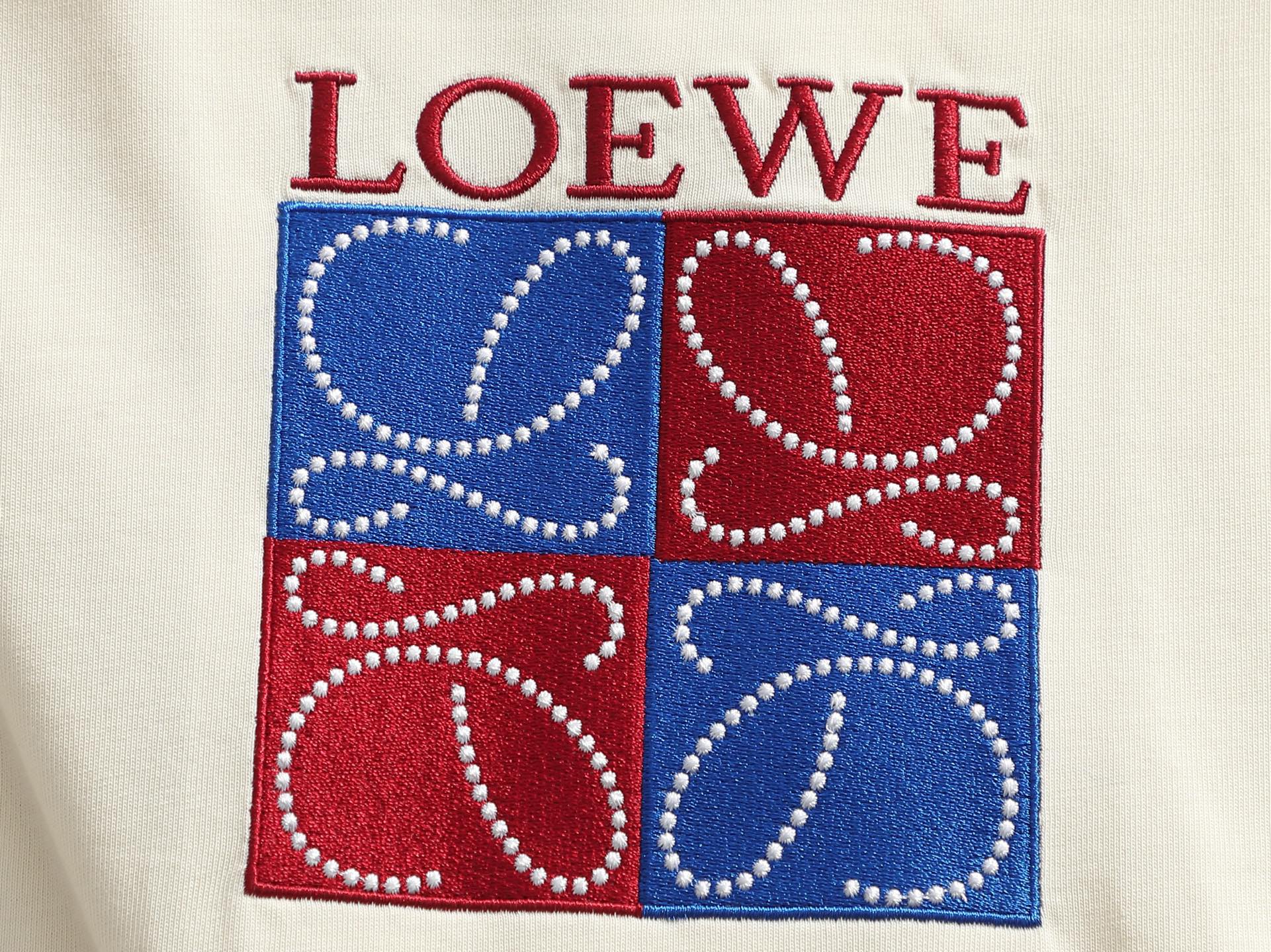 Loewe LOEWE罗意威 高密度立体口袋logo刺绣 短袖T恤