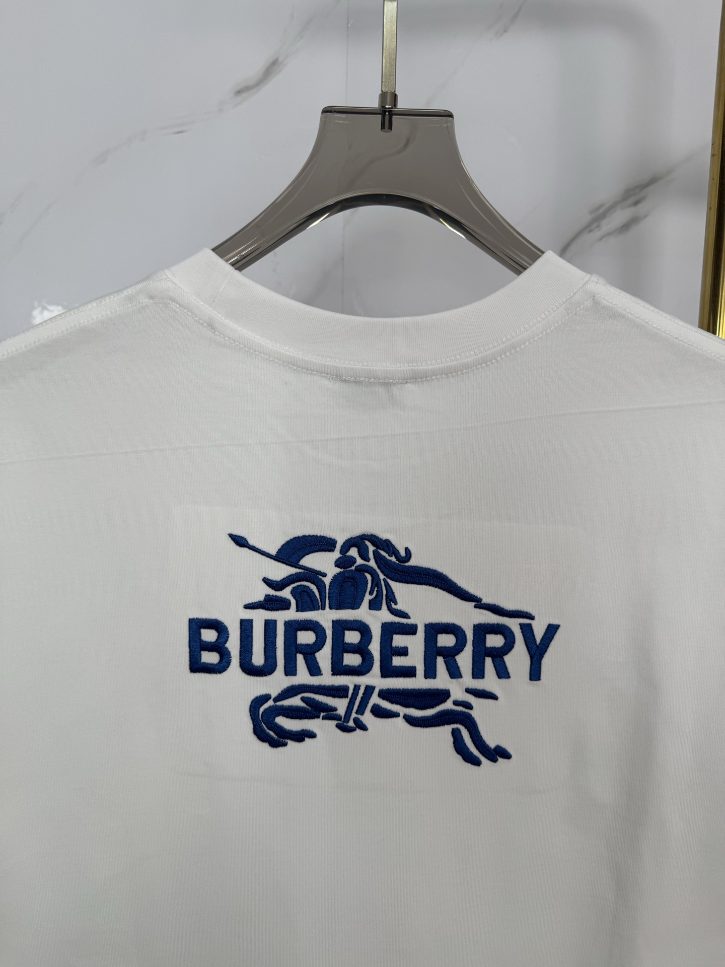 Burberry BBR/巴宝莉 战马字母刺绣短袖T恤