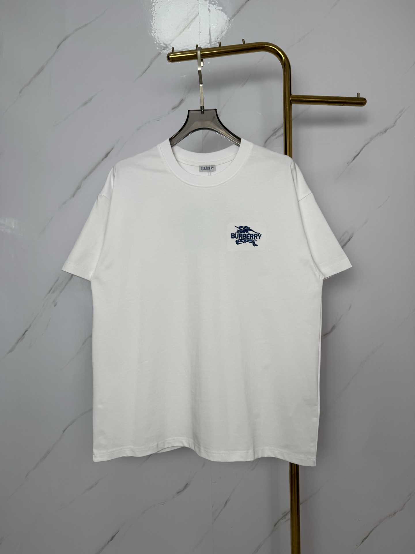 Burberry BBR/巴宝莉 战马字母刺绣短袖T恤
