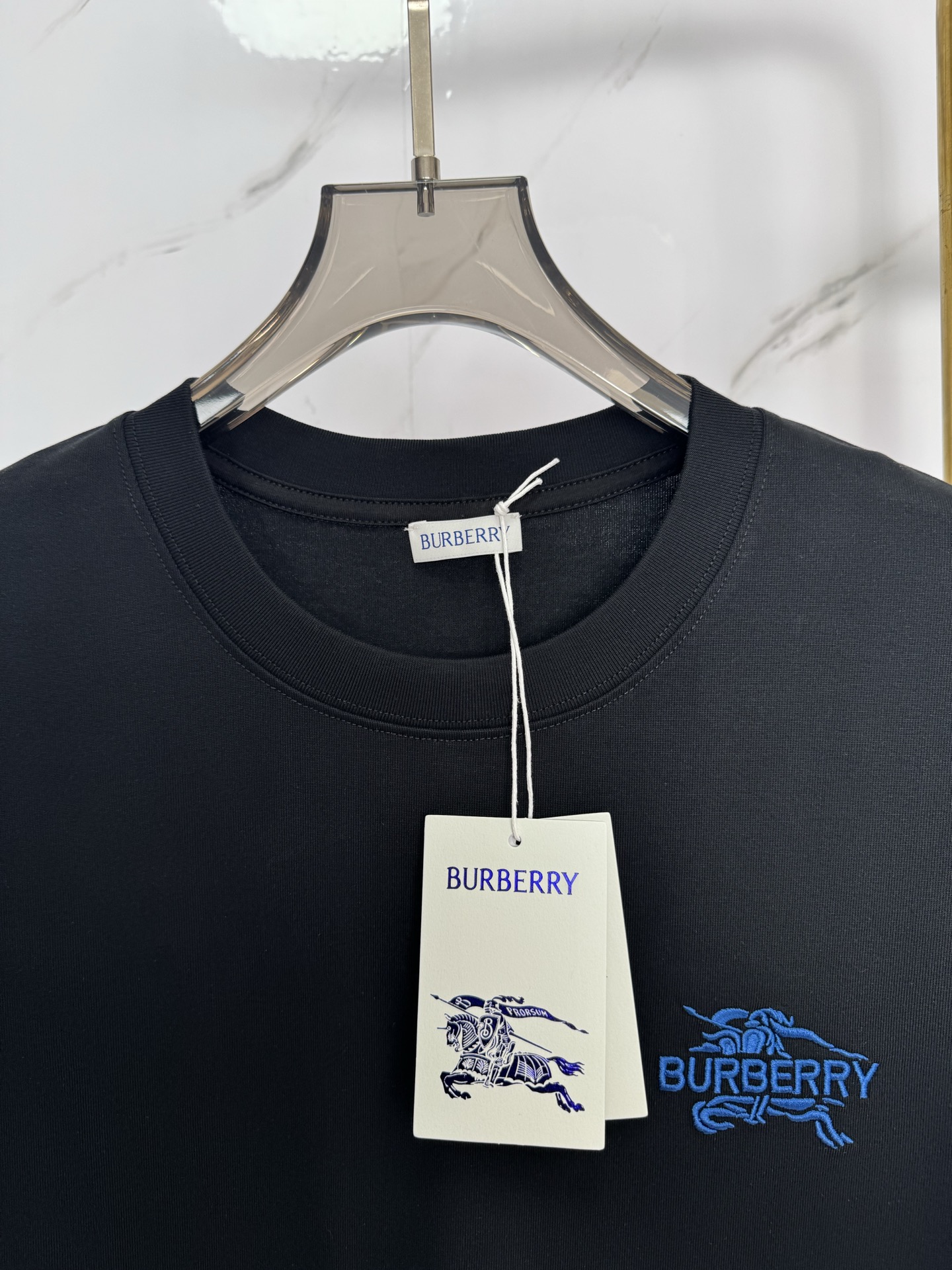 Burberry BBR/巴宝莉 战马字母刺绣短袖T恤