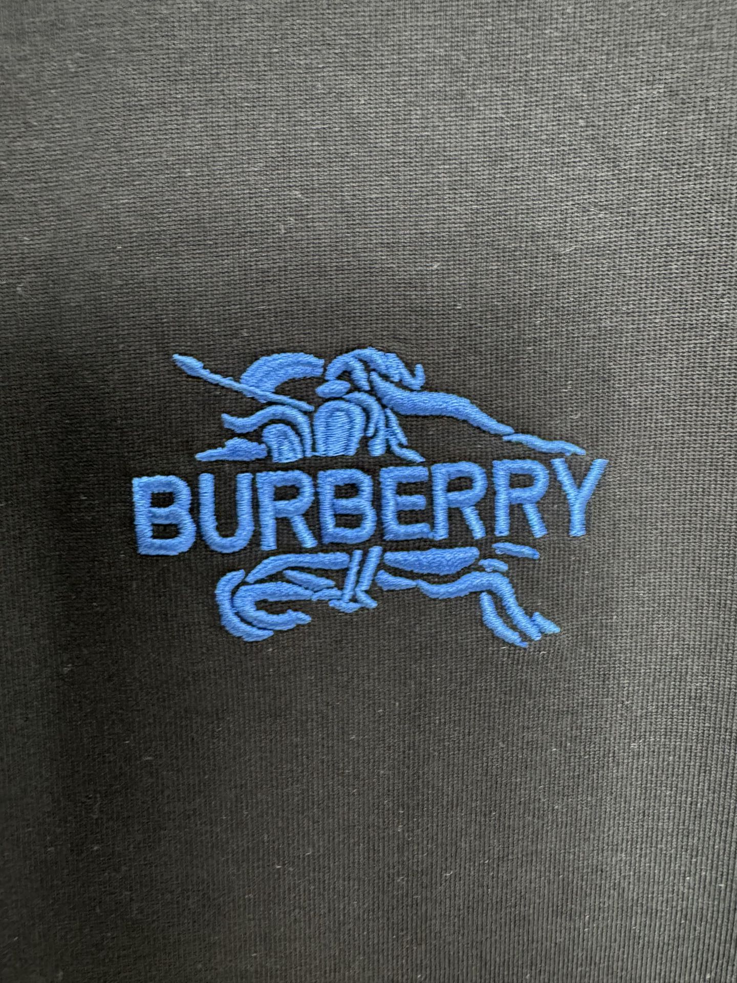 Burberry BBR/巴宝莉 战马字母刺绣短袖T恤
