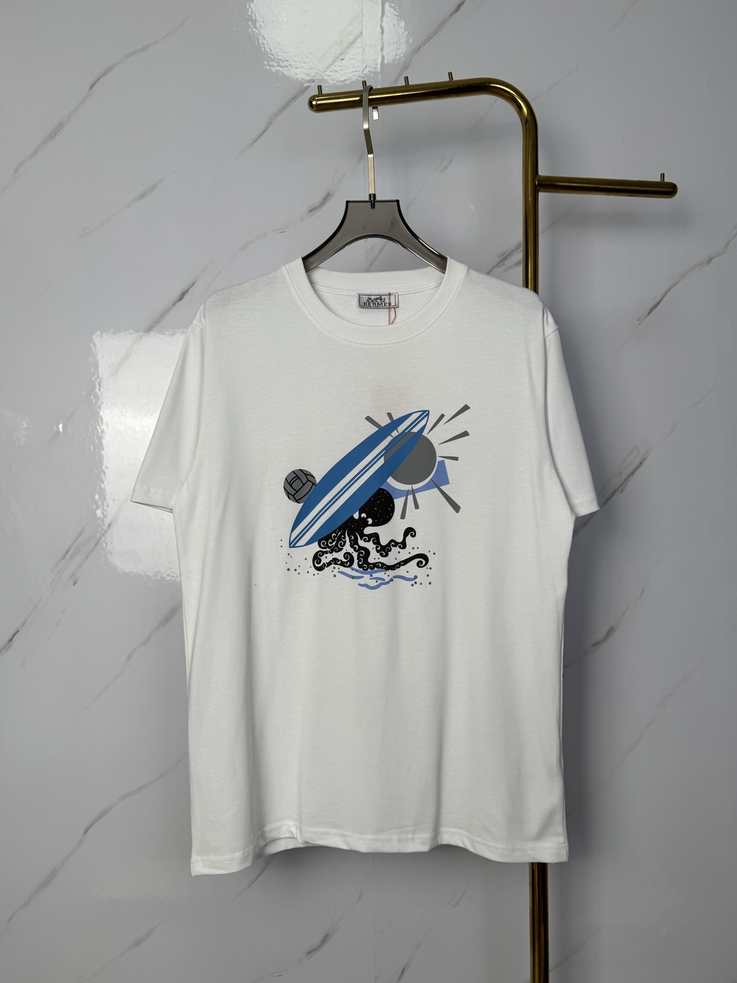 Hermès Hermes爱马仕- H家族最新走秀时装款男士短袖 高端品质 2026春夏新品 短袖T恤