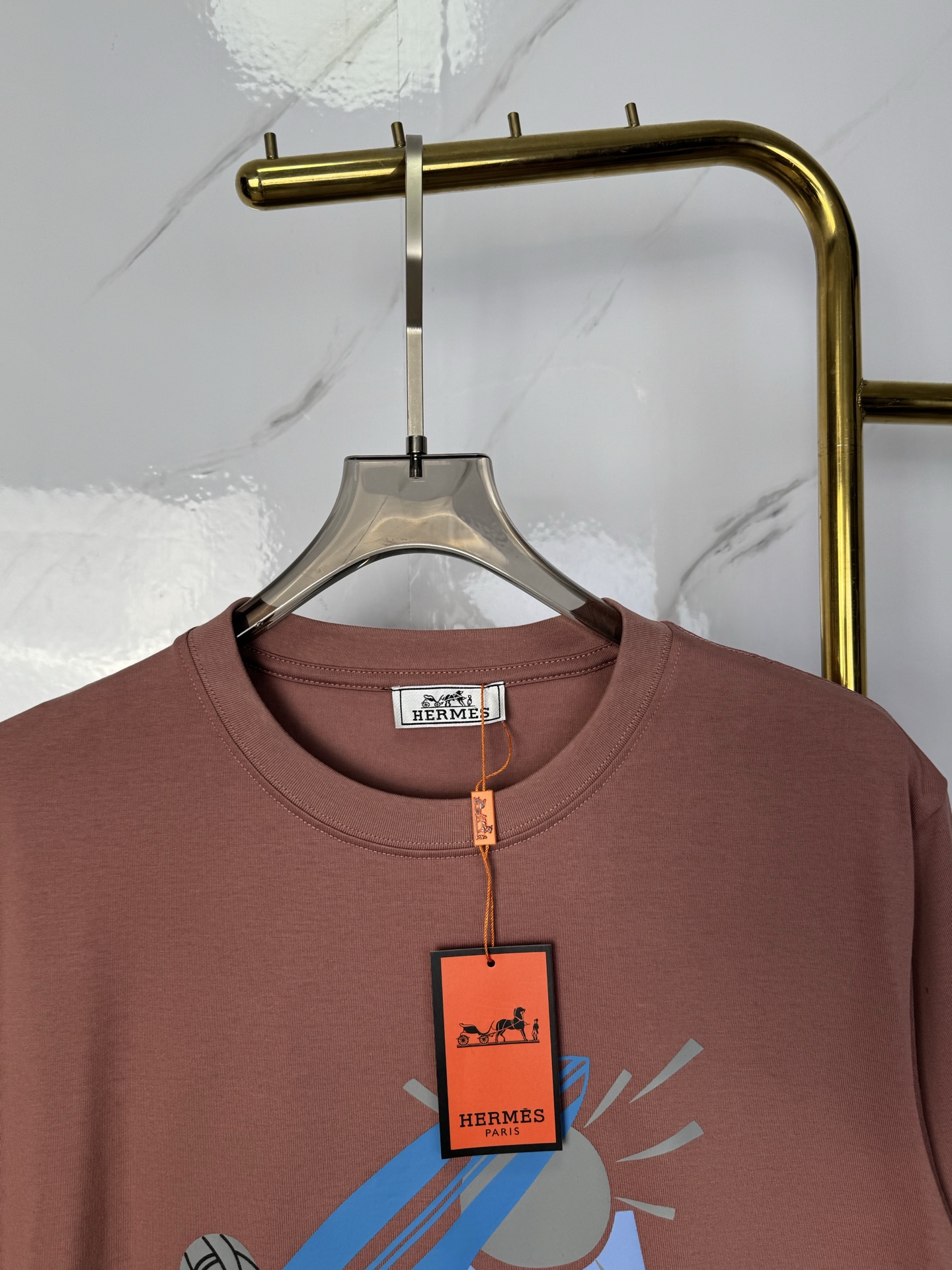 Hermès Hermes爱马仕- H家族最新走秀时装款男士短袖 高端品质 2026春夏新品 短袖T恤