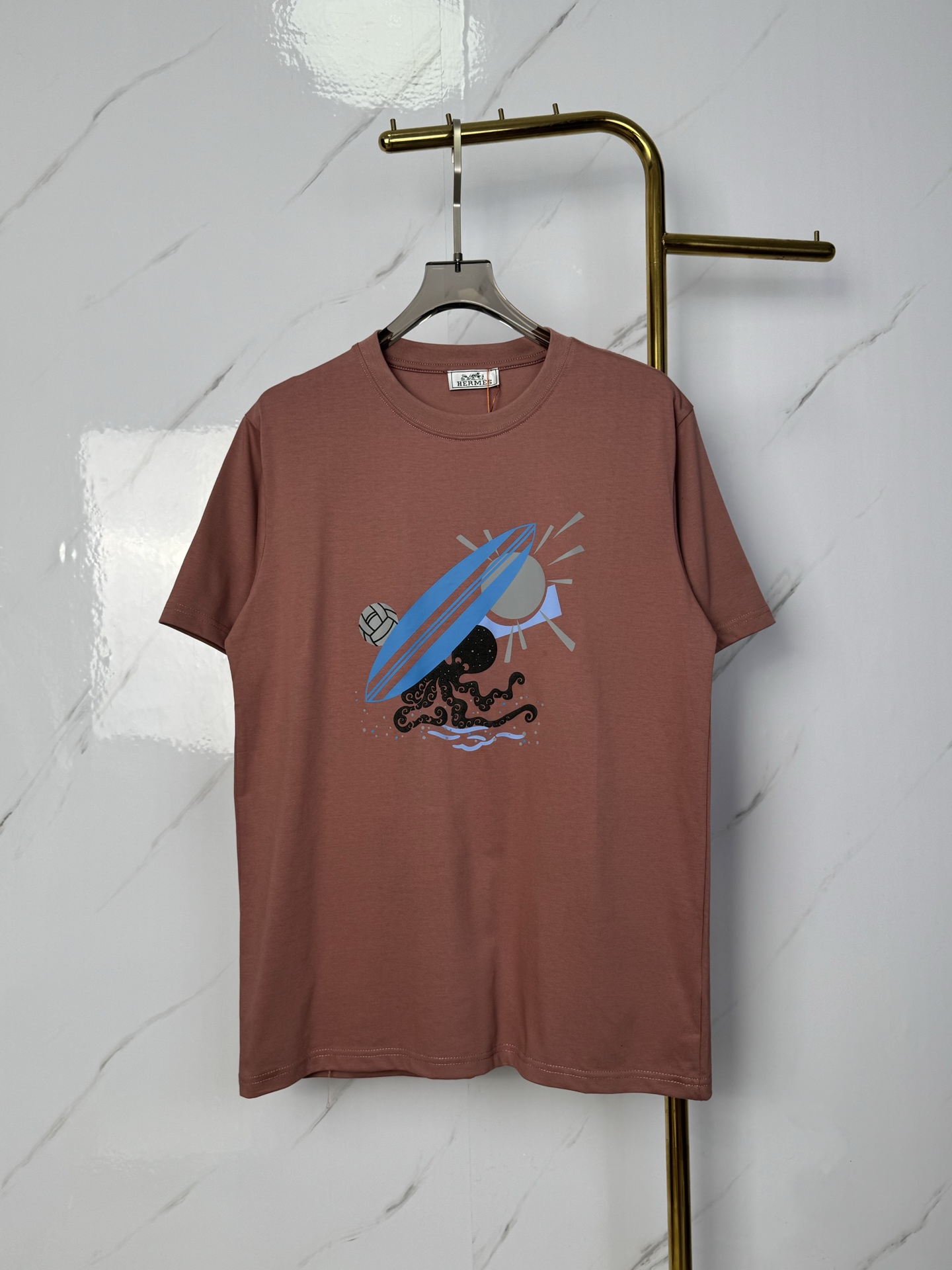 Hermès Hermes爱马仕- H家族最新走秀时装款男士短袖 高端品质 2026春夏新品 短袖T恤