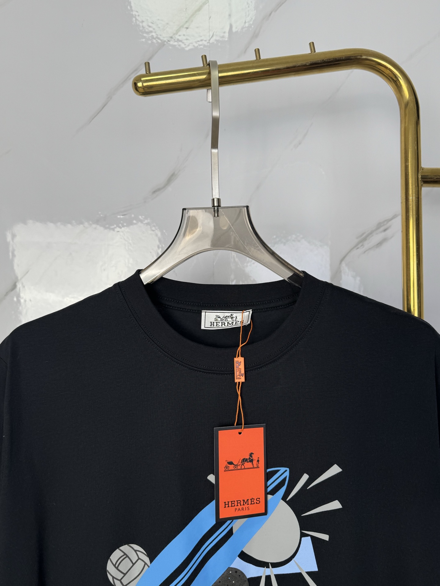 Hermès Hermes爱马仕- H家族最新走秀时装款男士短袖 高端品质 2026春夏新品 短袖T恤
