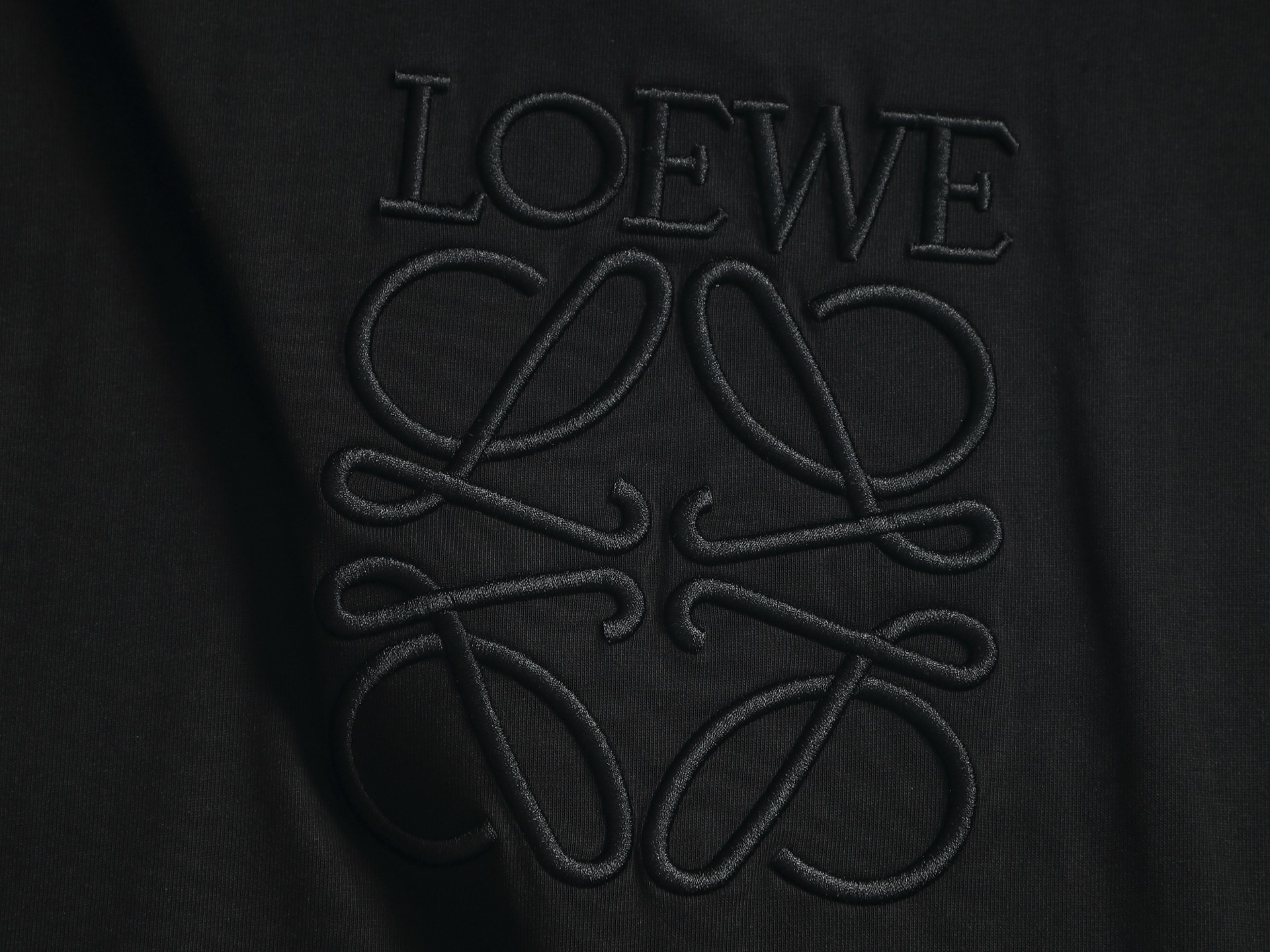 Loewe LOEWE 罗意威 最新最 LOGO植绒刺绣刺绣 最 的品质 短袖 制作工艺进口面料
