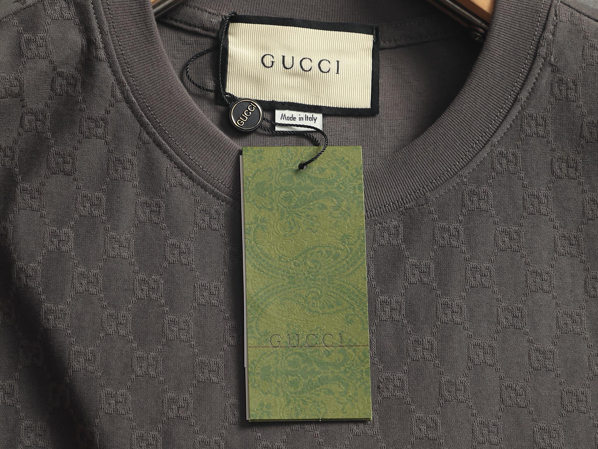 Gucci GUCCI/古驰-定制提花字母圆领T恤