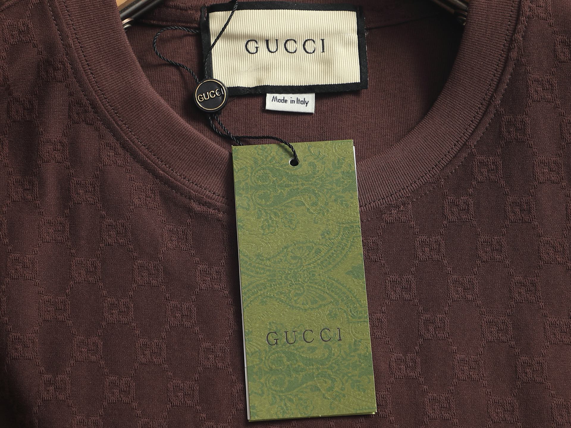 Gucci GUCCI/古驰-定制提花字母圆领T恤