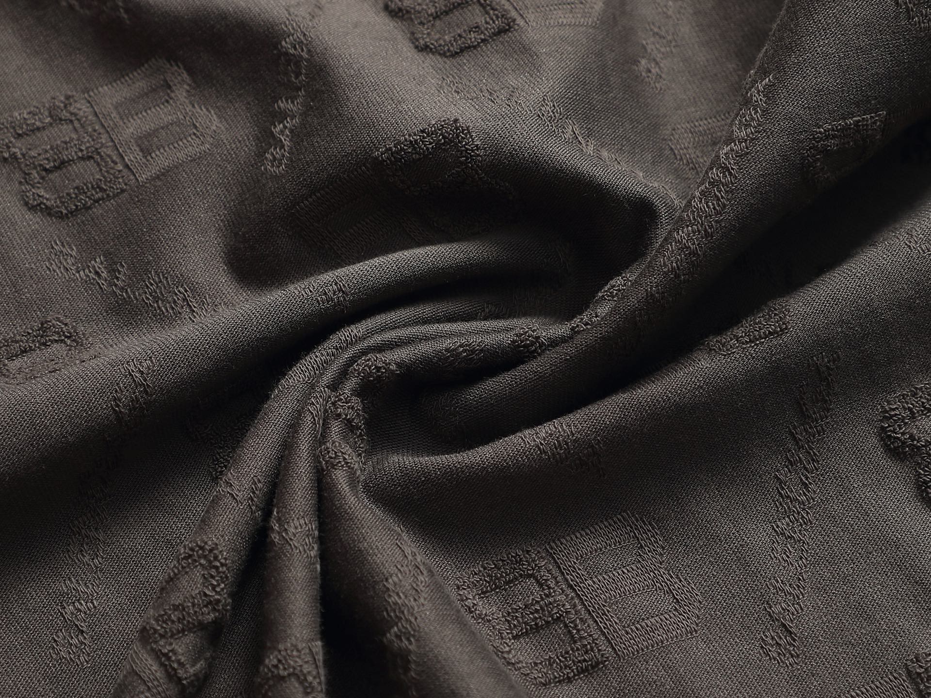 Balenciaga BALENCIAGA 巴黎世家 字母提花毛巾T恤 针织提花短袖 定制面料采用威化布织法