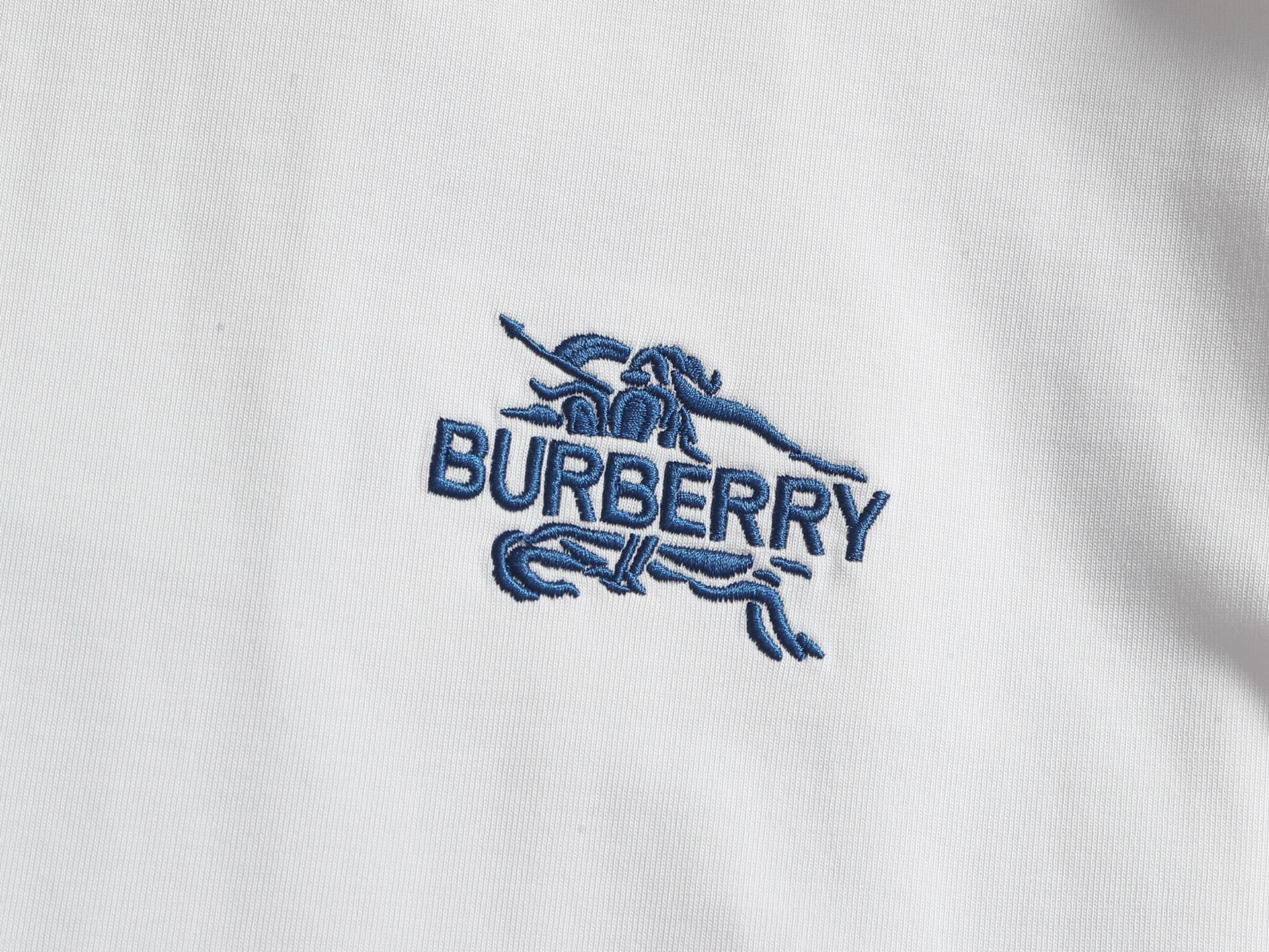 Burberry BBR/巴宝莉 战马字母刺绣短袖T恤