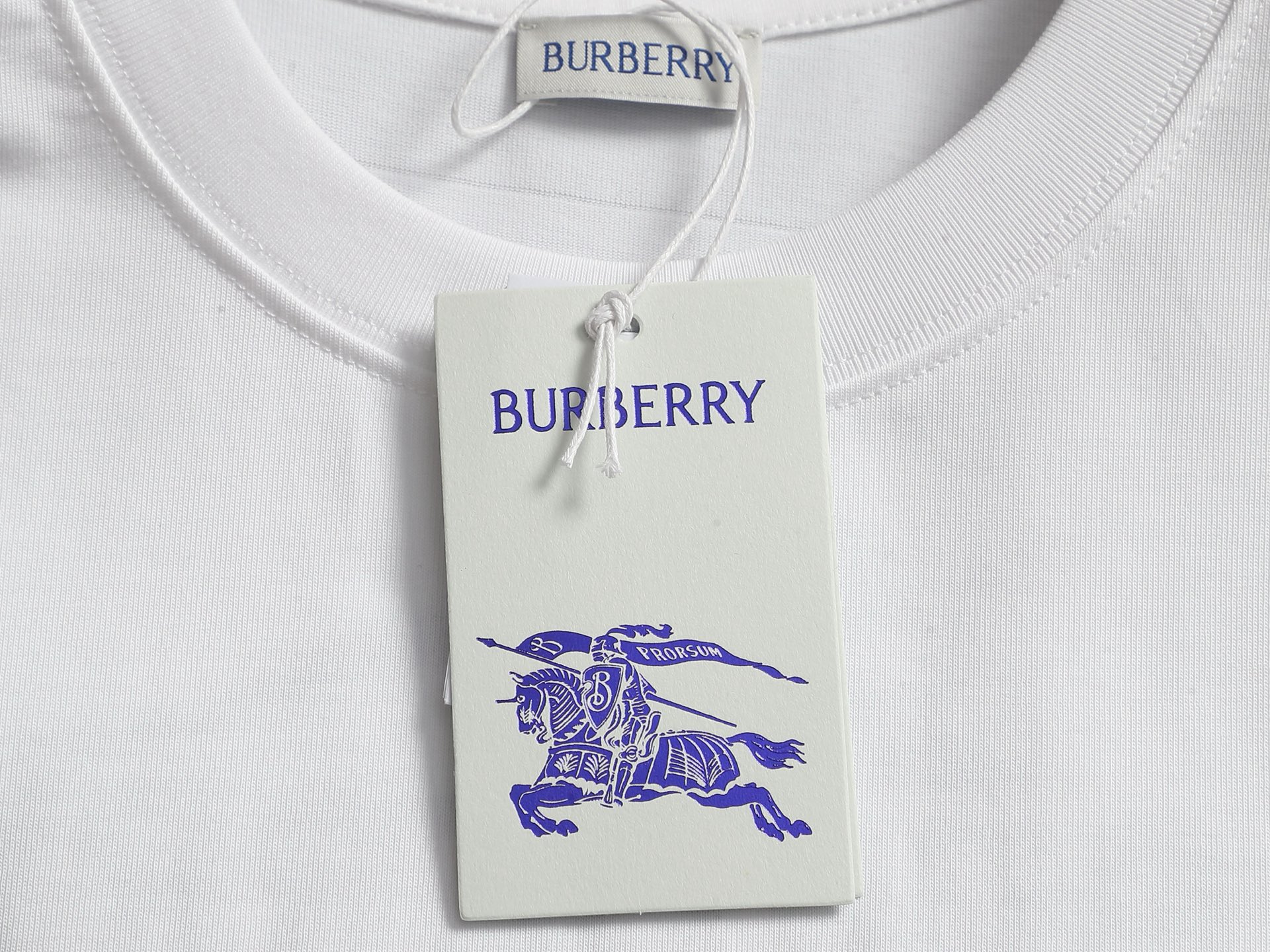 Burberry BBR/巴宝莉 战马字母刺绣短袖T恤