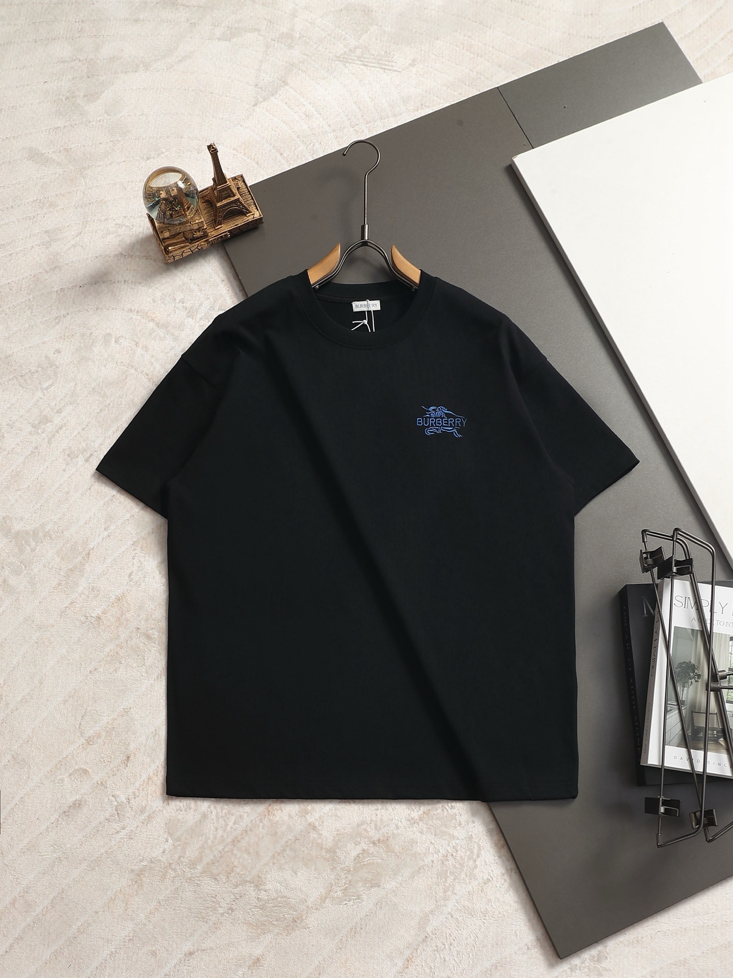 Burberry BBR/巴宝莉 战马字母刺绣短袖T恤
