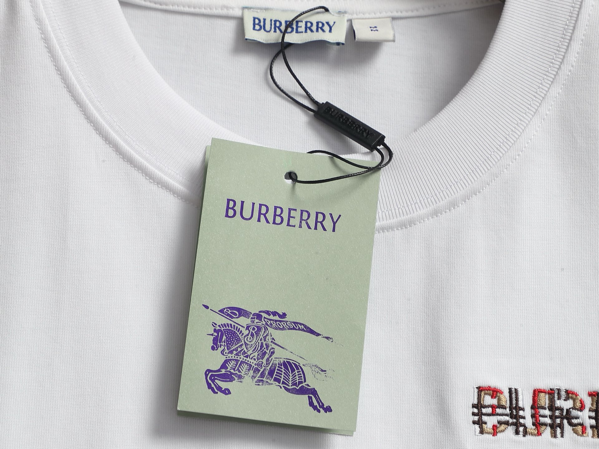 Burberry BBR/巴宝莉 格纹口袋短袖T恤
