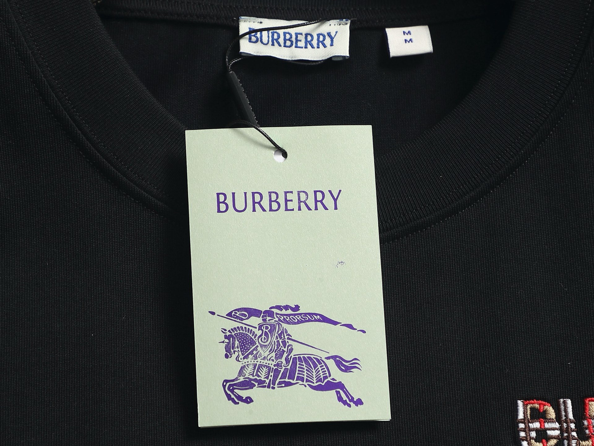 Burberry BBR/巴宝莉 格纹口袋短袖T恤