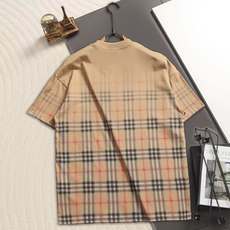 BURBERRY/巴宝莉 260克圆领短袖T恤品牌格纹立体LOGO印花工艺官方同步 高版本 高品质时尚 BURBERRY/巴宝莉 260克圆领短袖T恤品牌格纹立体LOGO印花工艺官方同步 高版本 高品质时尚