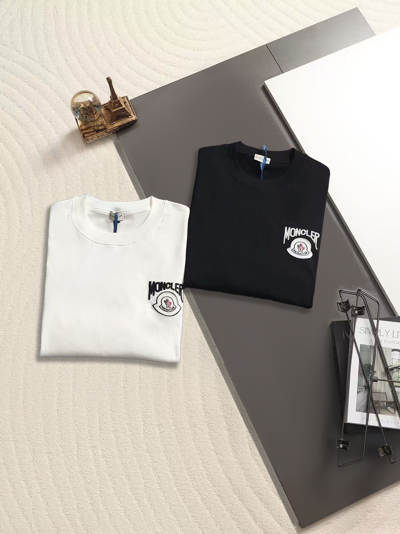 Moncler 蒙口2026早春新款 320g短袖T恤 同步发售 定制专属纯棉面料 定制 工艺螺纹