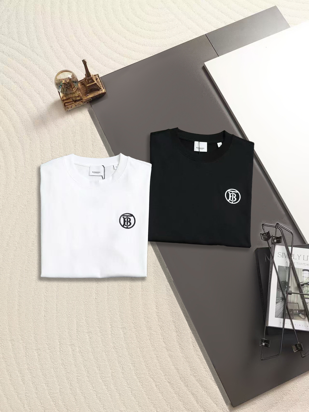 Thom Browne 高版本BBR TB字母刺绣专属标识T恤