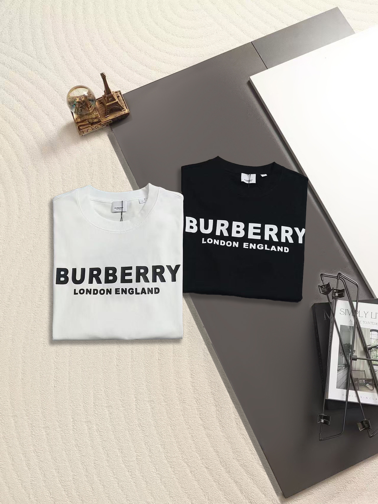 BURBERRY   BBR  巴宝莉  微宽版型XS-L新款独家限定 25年最新最顶级  双杠英文字母
