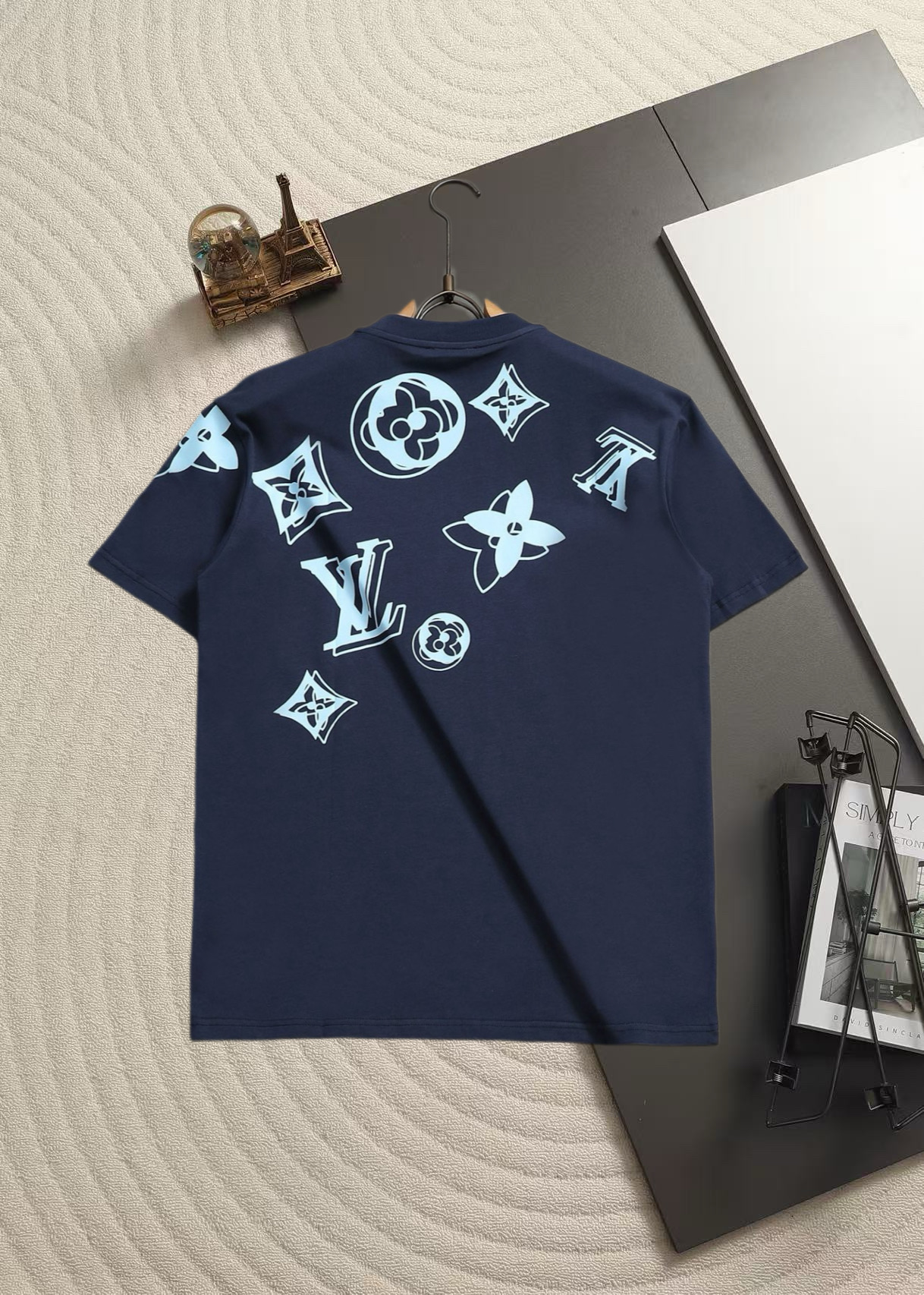 Louis Vuitton LOUIS VUITTON 路易威登 新色系满印后背印花图案 套头圆领短袖