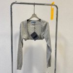 Prada Clothing Shirts & Blouses Fake Designer
 Grey Light Gray Wool