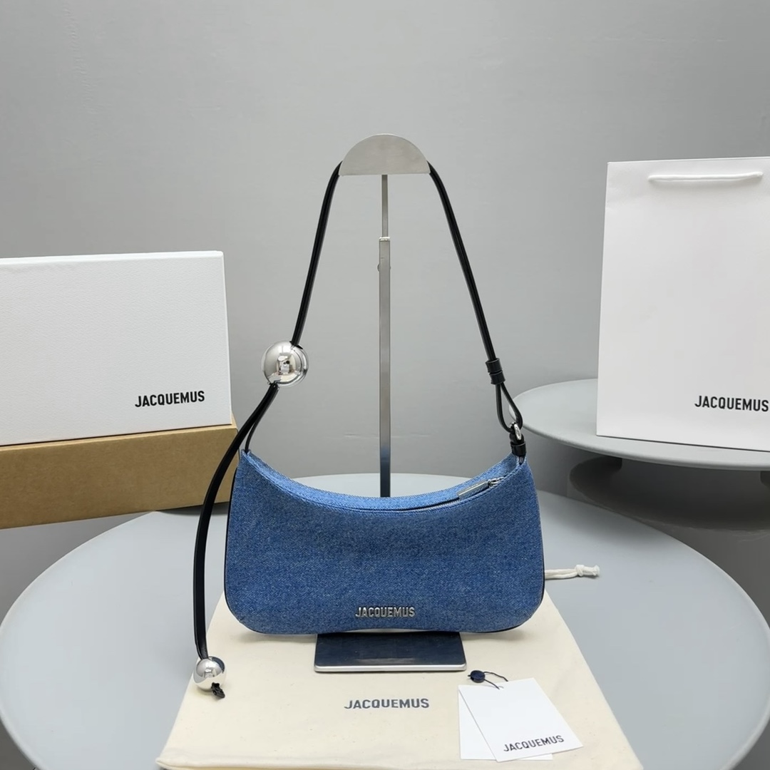 Jacquemus Taschen Umhängetaschen  & Schultertaschen Blau Denim Blue Baguette