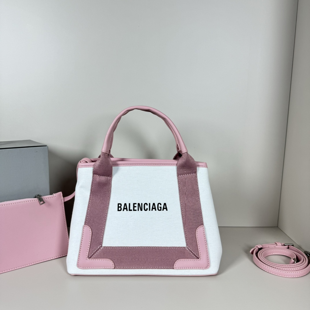 Balenciaga 1:1
 Bags Handbags Black Splicing Cotton