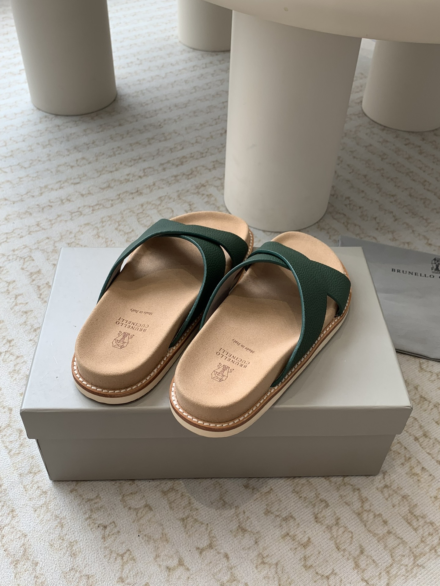 Brunello Cucinelli Brunello Cucinelli BC 交叉拖鞋24ss新款系列
