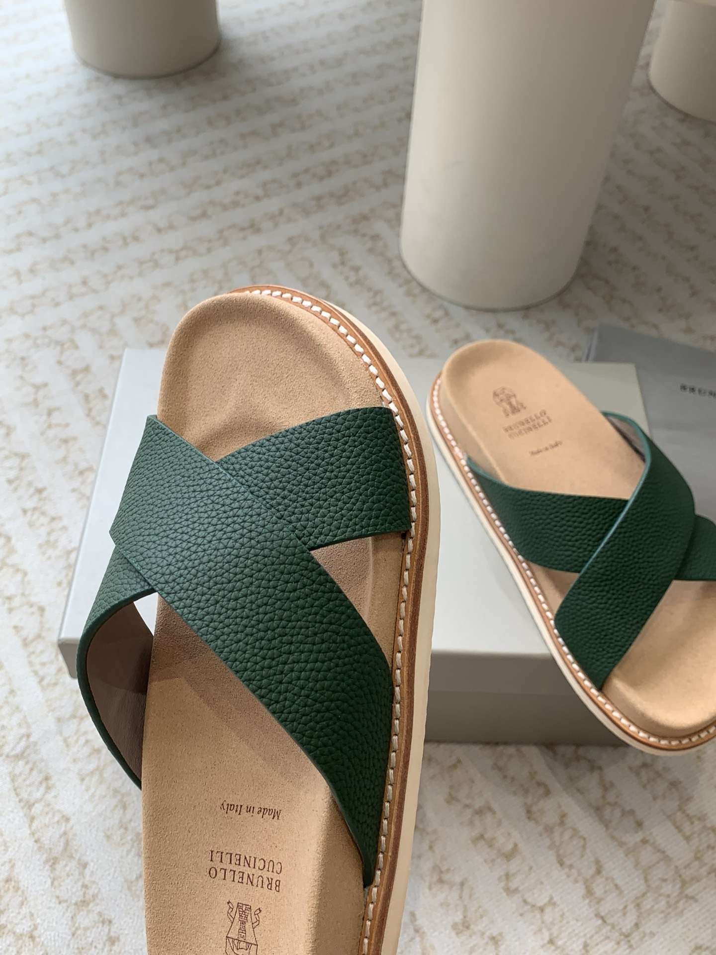 Brunello Cucinelli Brunello Cucinelli BC 交叉拖鞋24ss新款系列