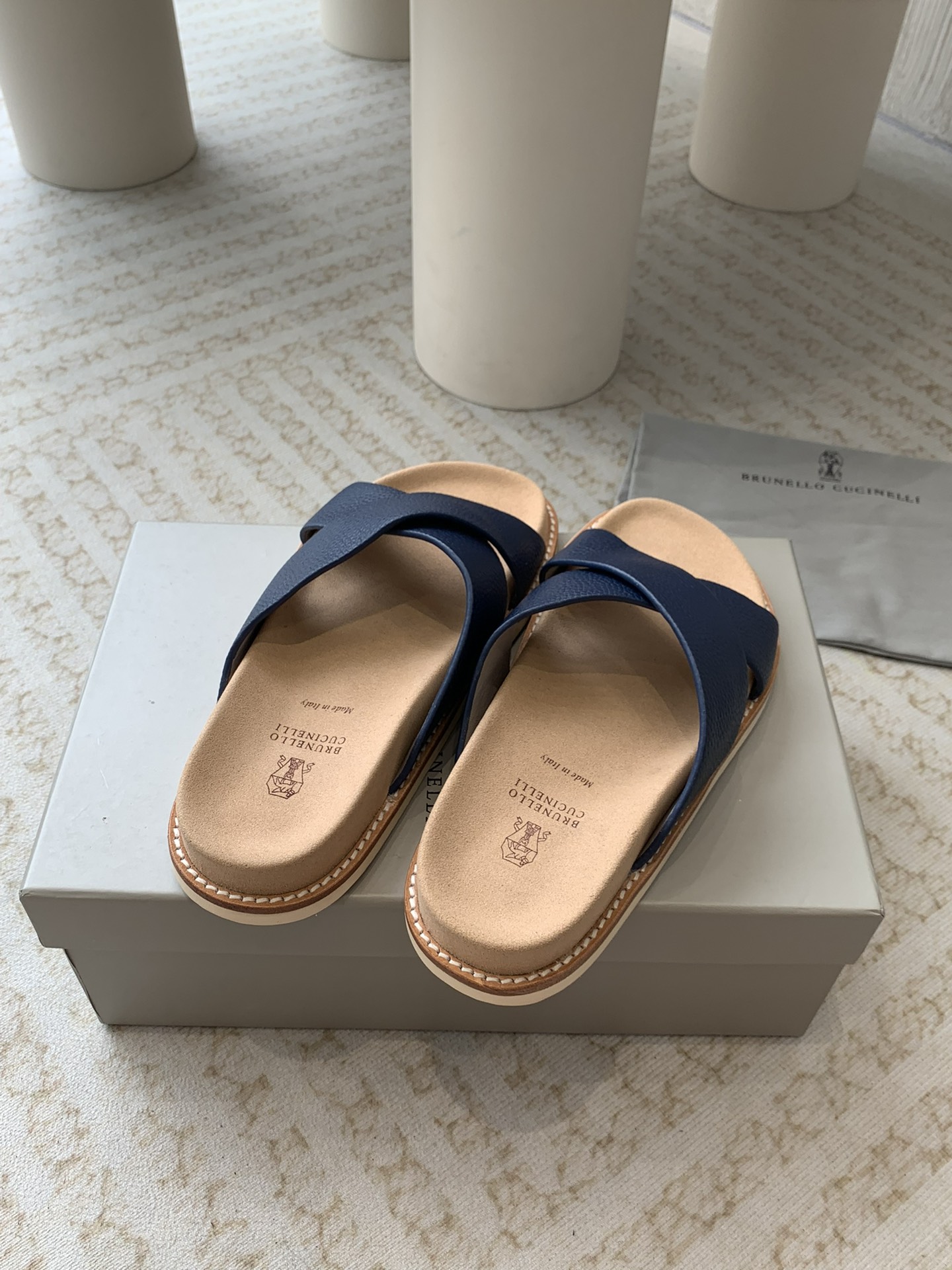 Brunello Cucinelli Brunello Cucinelli BC 交叉拖鞋24ss新款系列