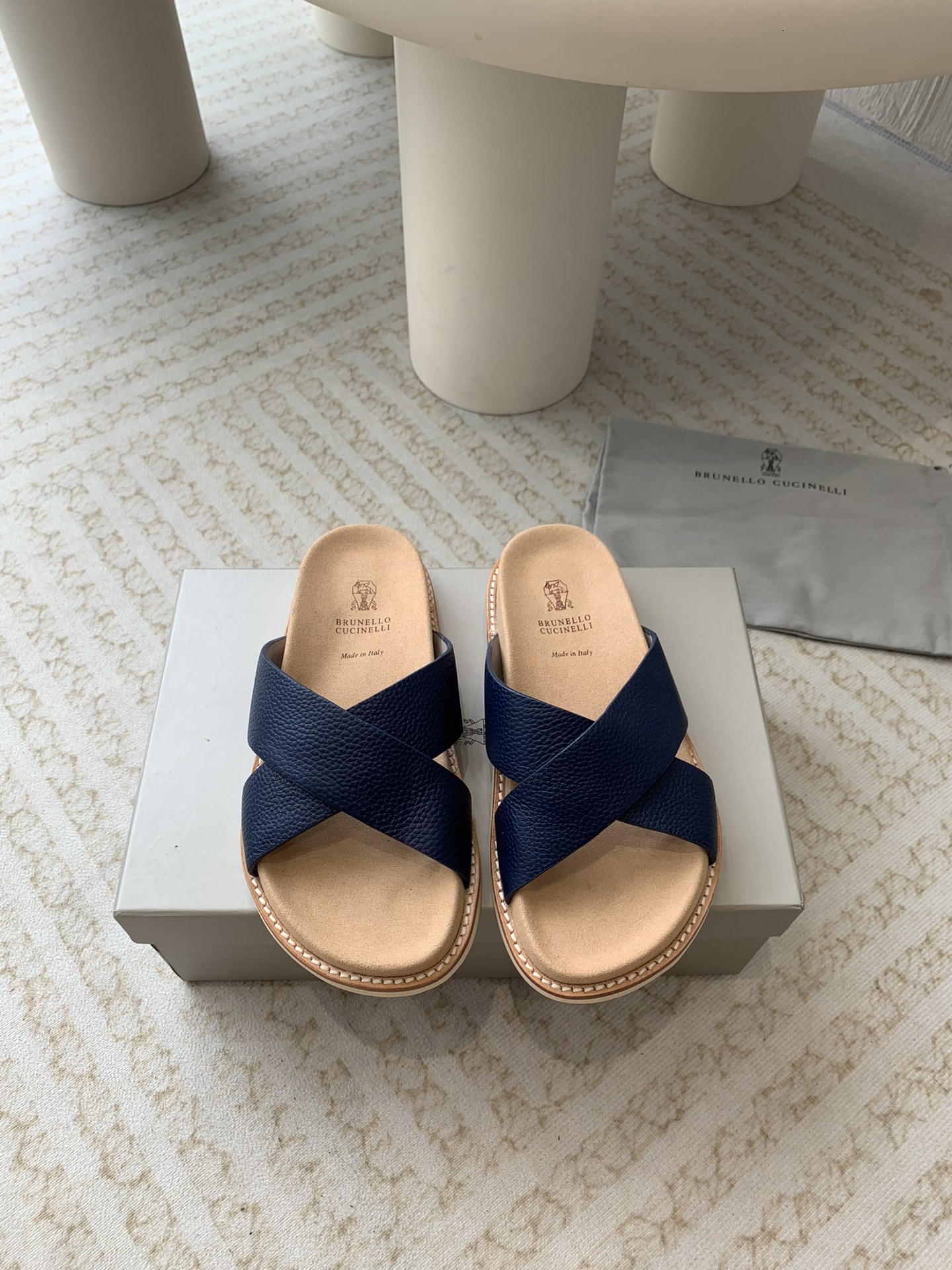 Brunello Cucinelli Brunello Cucinelli BC 交叉拖鞋24ss新款系列