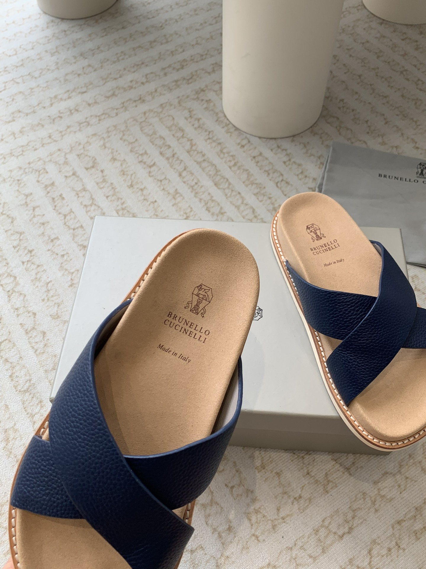 Brunello Cucinelli Brunello Cucinelli BC 交叉拖鞋24ss新款系列