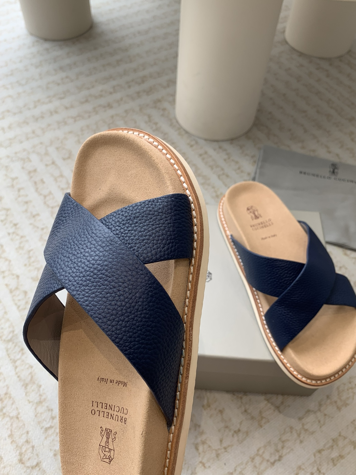 Brunello Cucinelli Brunello Cucinelli BC 交叉拖鞋24ss新款系列