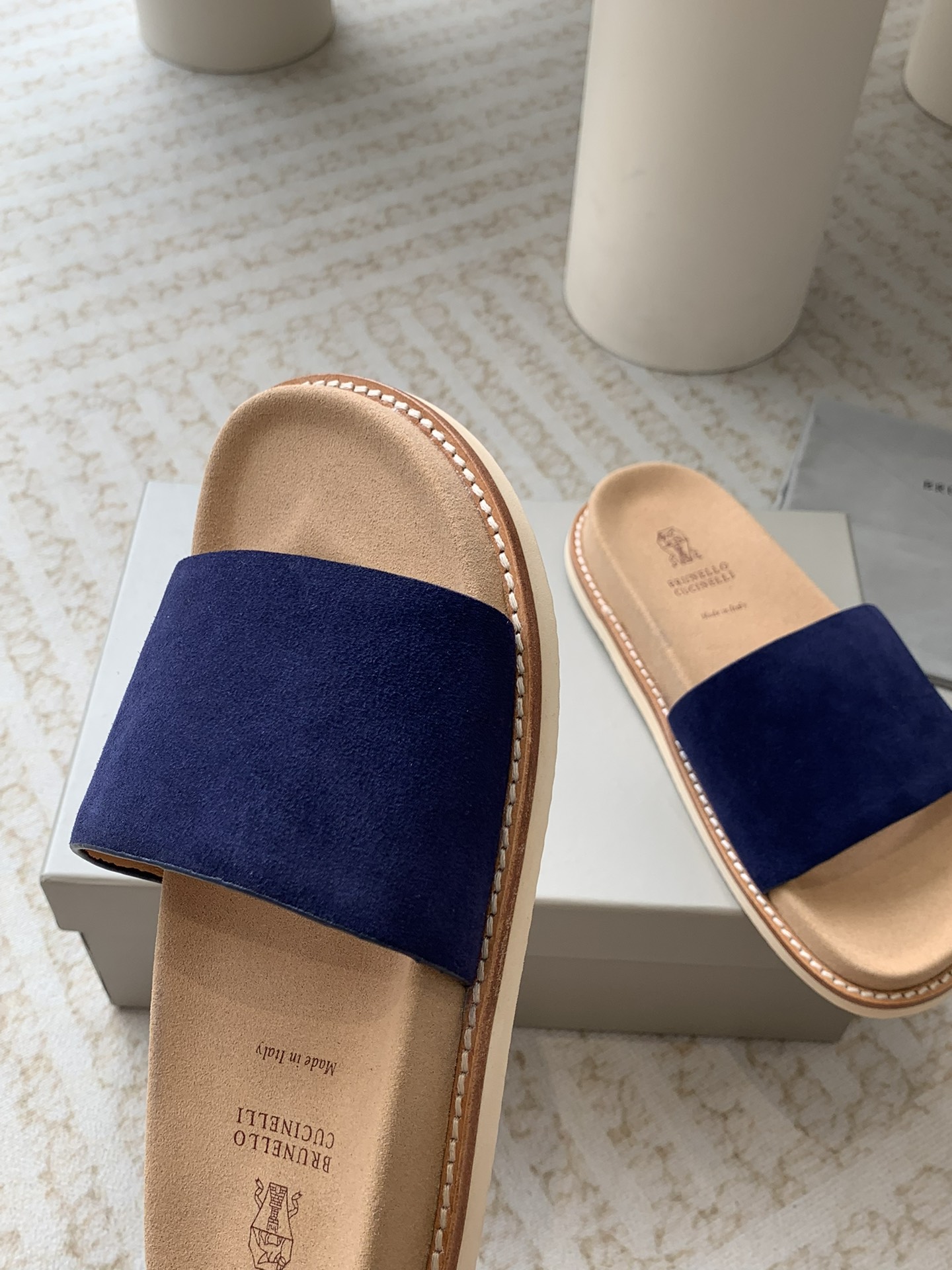Brunello Cucinelli Brunello Cucinelli BC 新款麂皮拖鞋，24ss新款系列