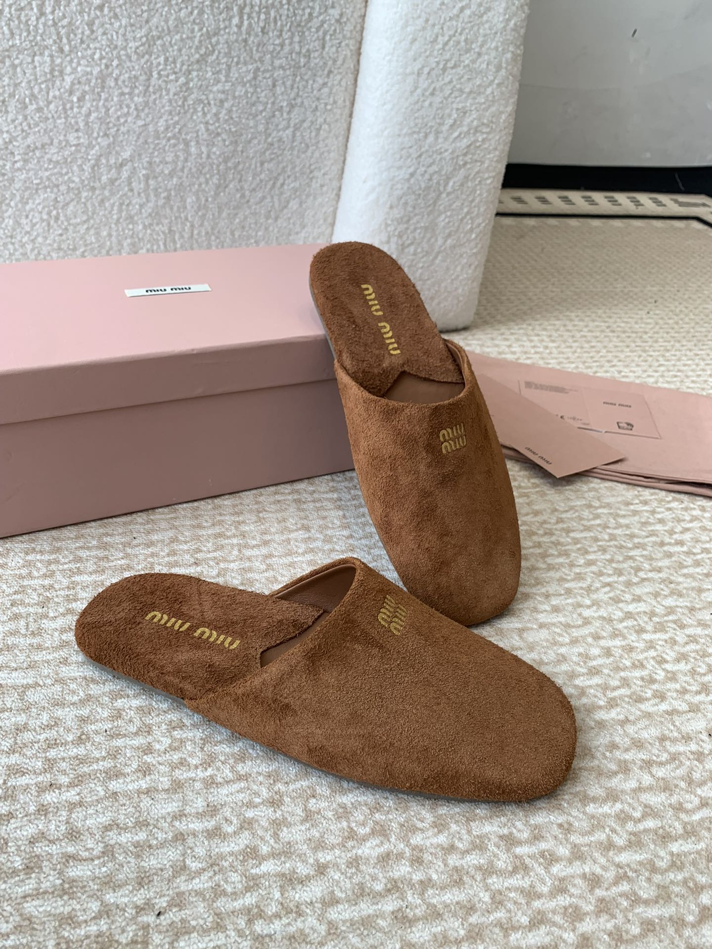 Miu Miu Miu Miu 24ss 秋冬系列穆勒鞋拖鞋