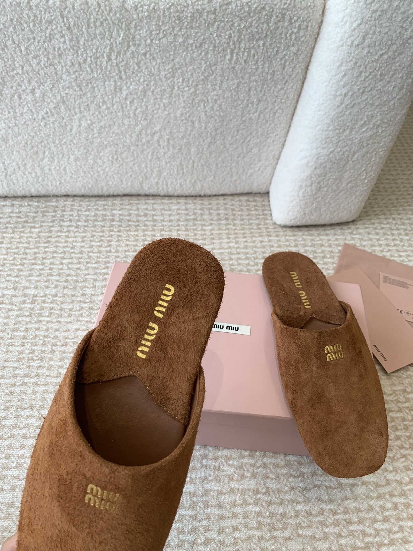 Miu Miu Miu Miu 24ss 秋冬系列穆勒鞋拖鞋