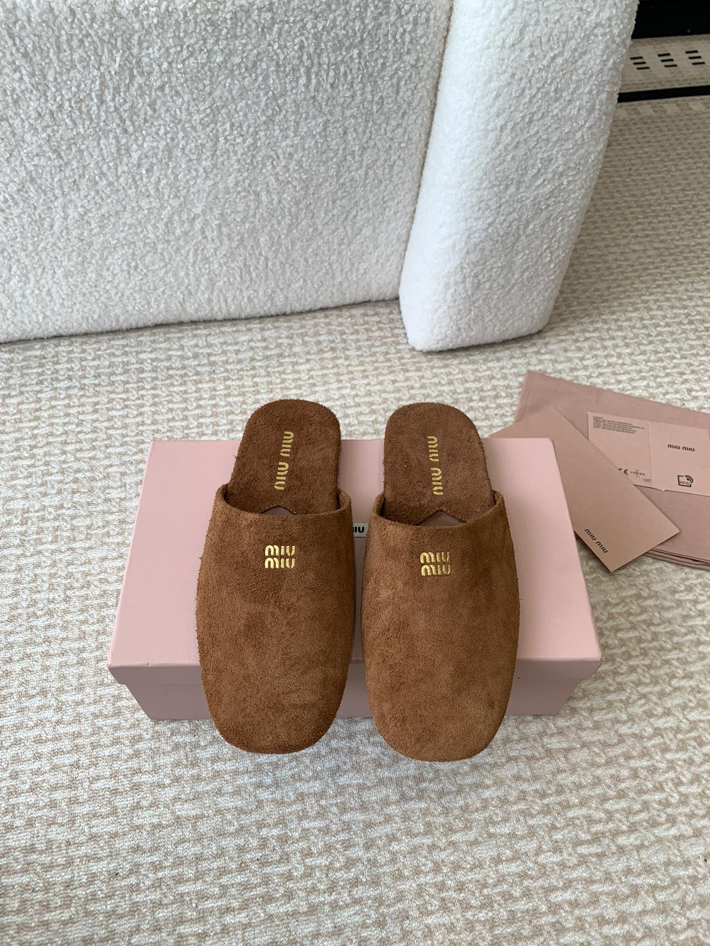 Miu Miu Miu Miu 24ss 秋冬系列穆勒鞋拖鞋