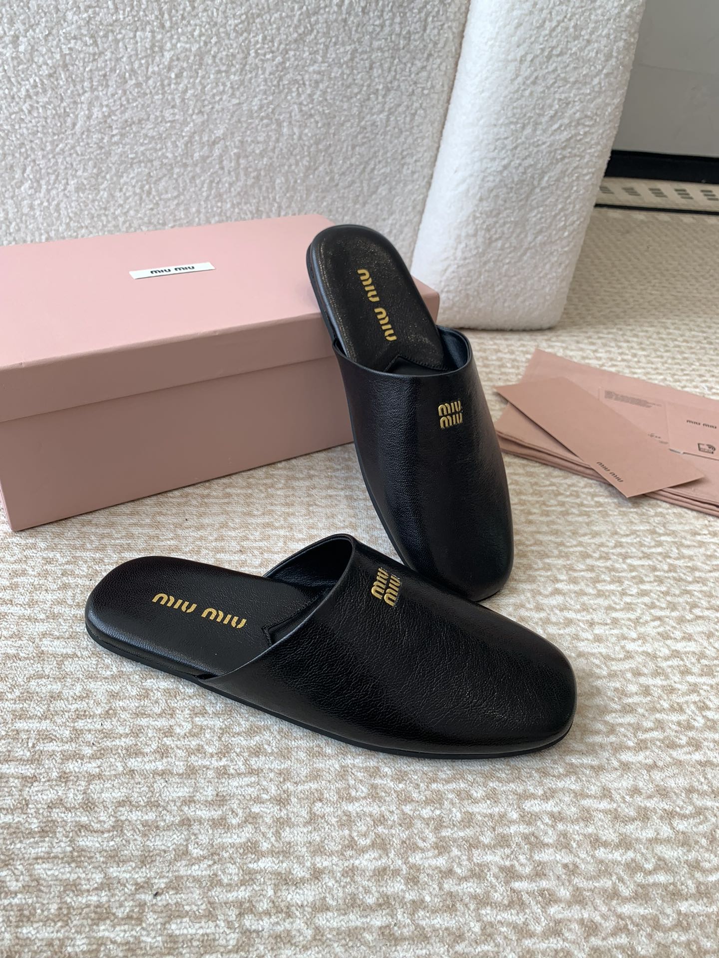 Miu Miu Miu Miu 24ss 秋冬系列穆勒鞋拖鞋