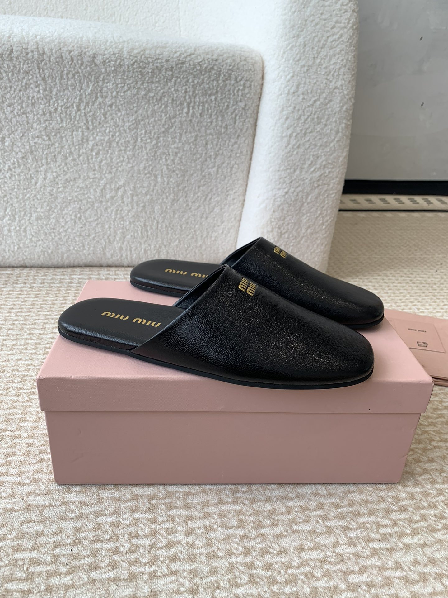 Miu Miu Miu Miu 24ss 秋冬系列穆勒鞋拖鞋