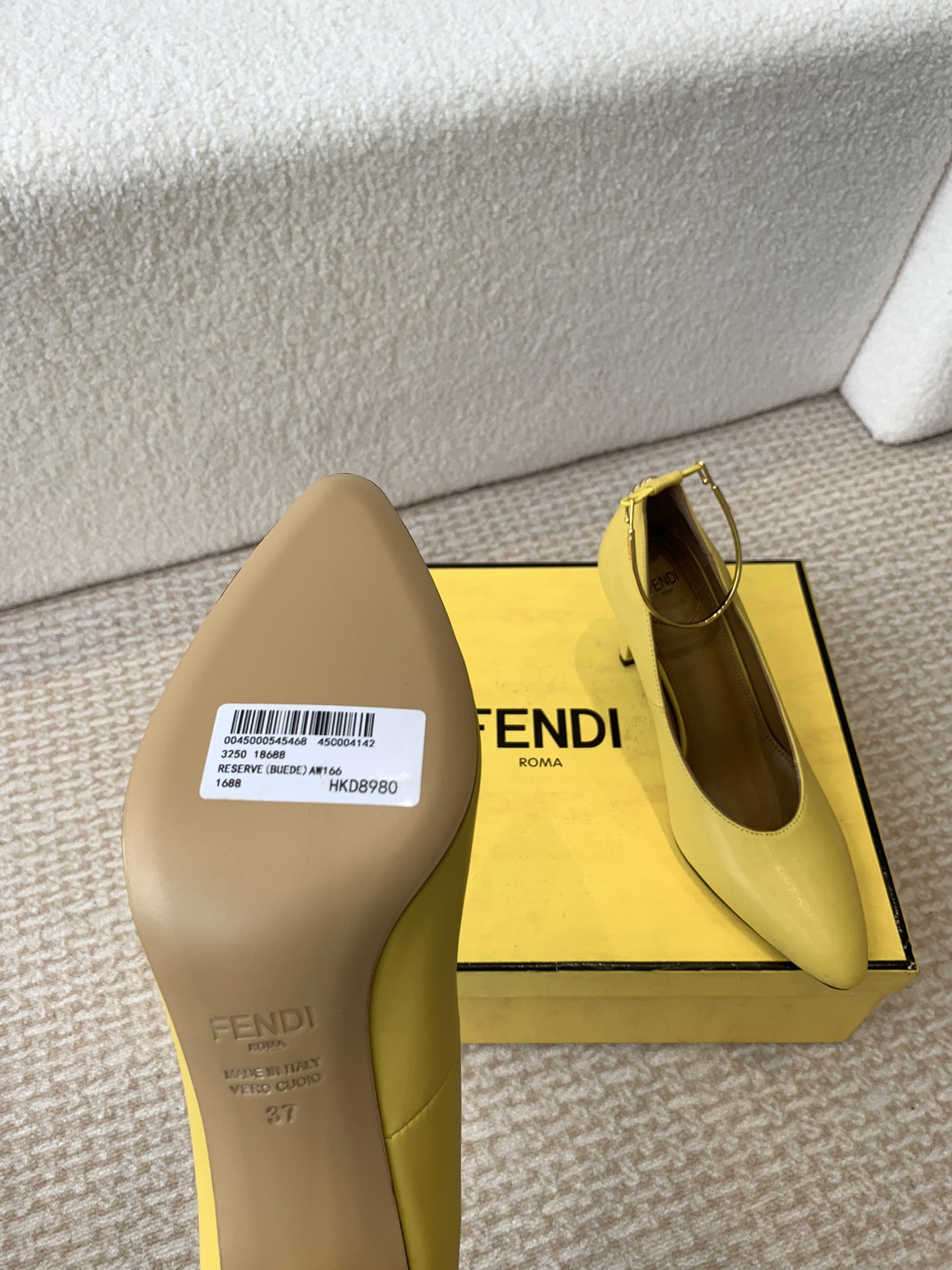 Fendi 24ss Double FF Conical Heel Shoe with Metal Accents - 图片 2