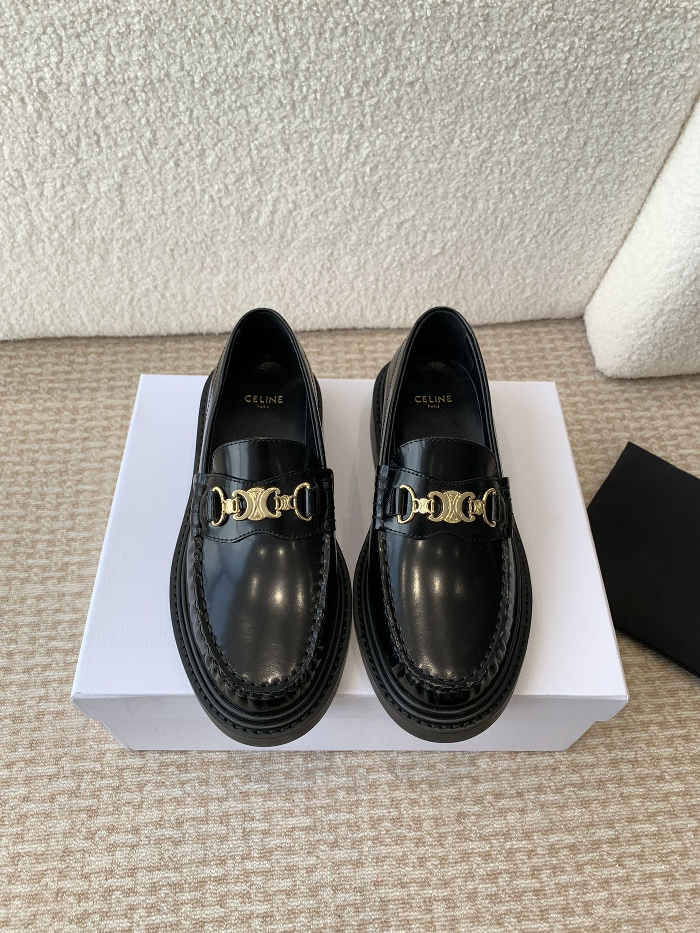 Celine Knockoff
 Shoes Loafers Cowhide Sheepskin Fall/Winter Collection Vintage