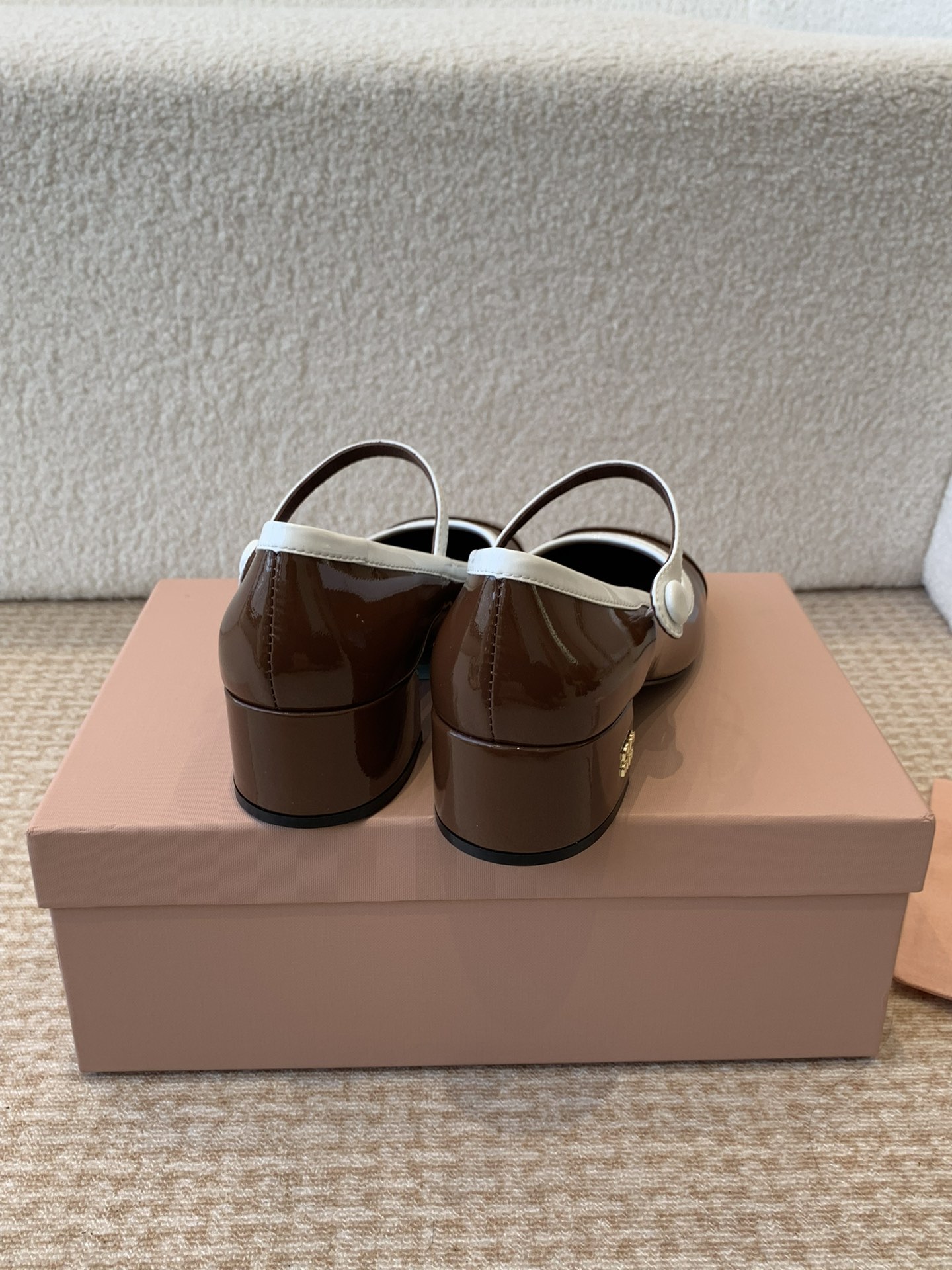 缪缪 Miu Miu 经典高奢皮鞋鞋履高跟鞋 #5F92856D 6