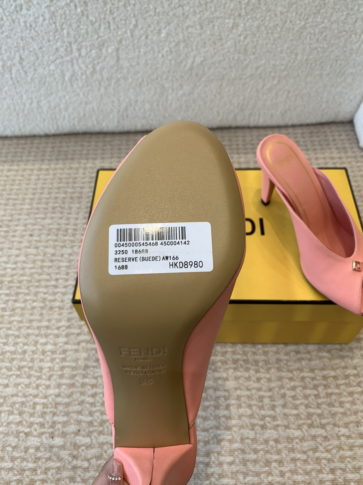 芬迪 Fendi 经典高奢皮鞋鞋履高跟鞋 #4C4590ED 9
