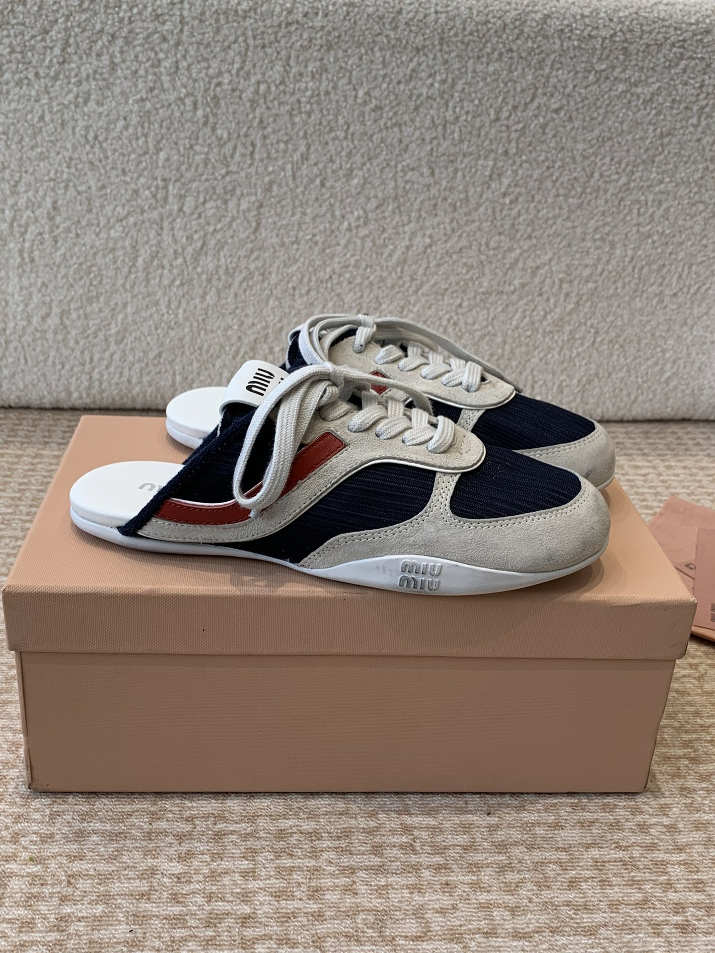 Miu Miu Miu Miu 25ss 春夏新款走秀MiuMiu 德训 休闲拖鞋